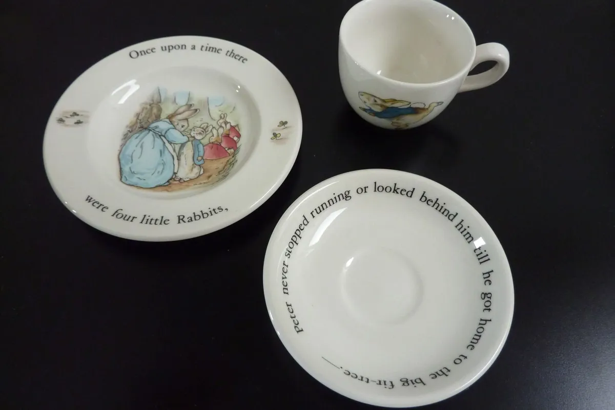 Peter Rabbit tea cup, saucer and plate - Image 2