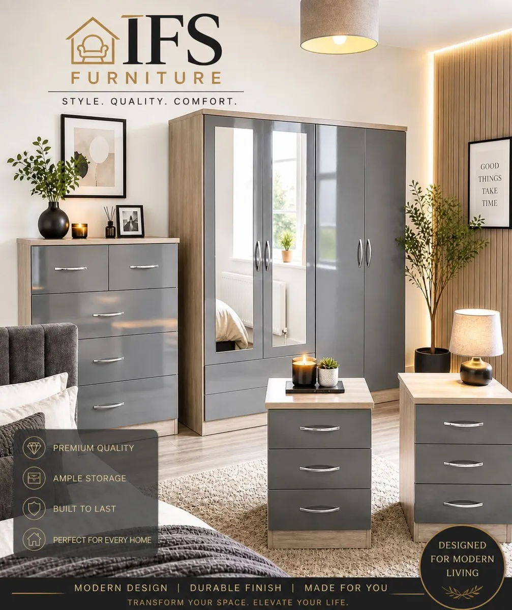 Modern 4 Piece Bedroom Set - ONLY €699 - Image 1