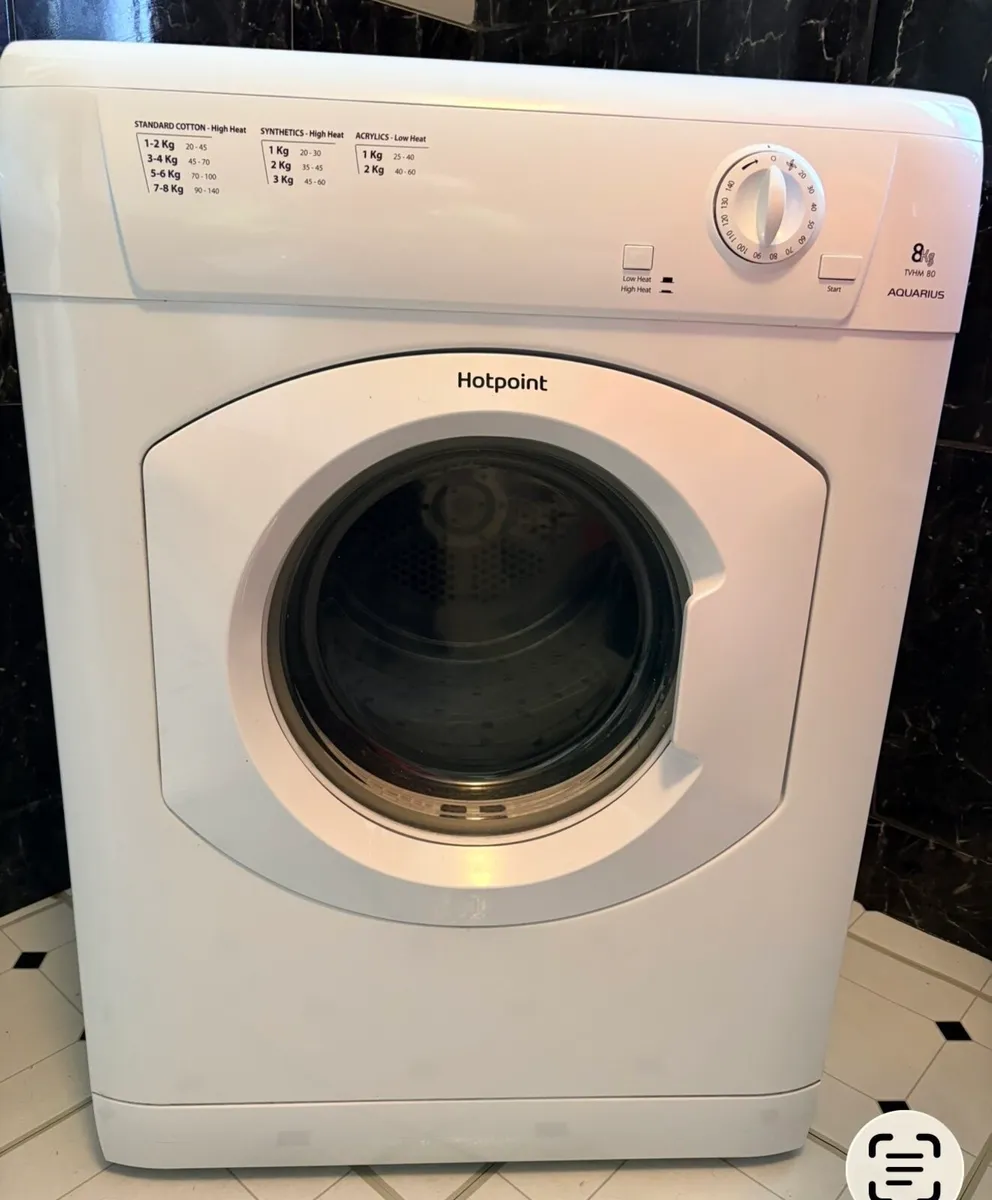 Hotpoint 8kg vented dryer