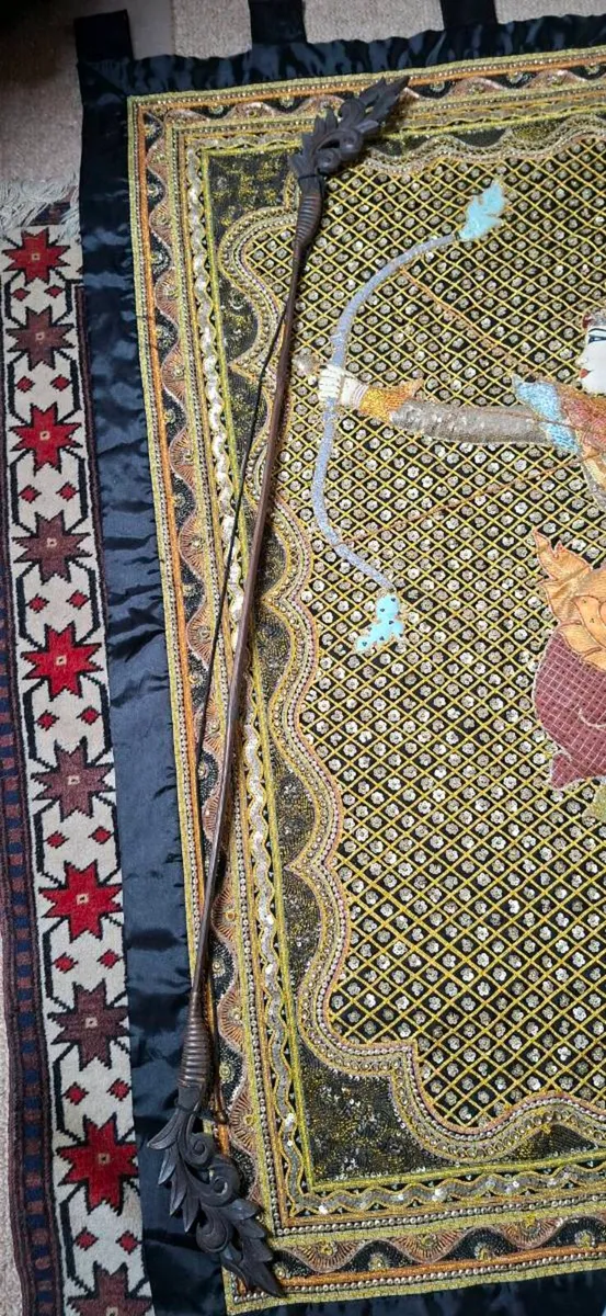 Ornate Asian Wall Hanging - Image 3
