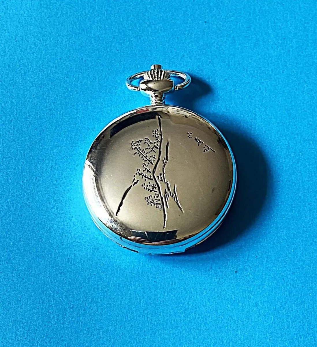 Large Dial, Pocket Watch and Chain - Image 2