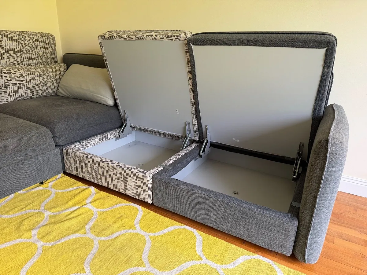 Modular Sectional Sofa w/ storage and pullout beds - Image 4