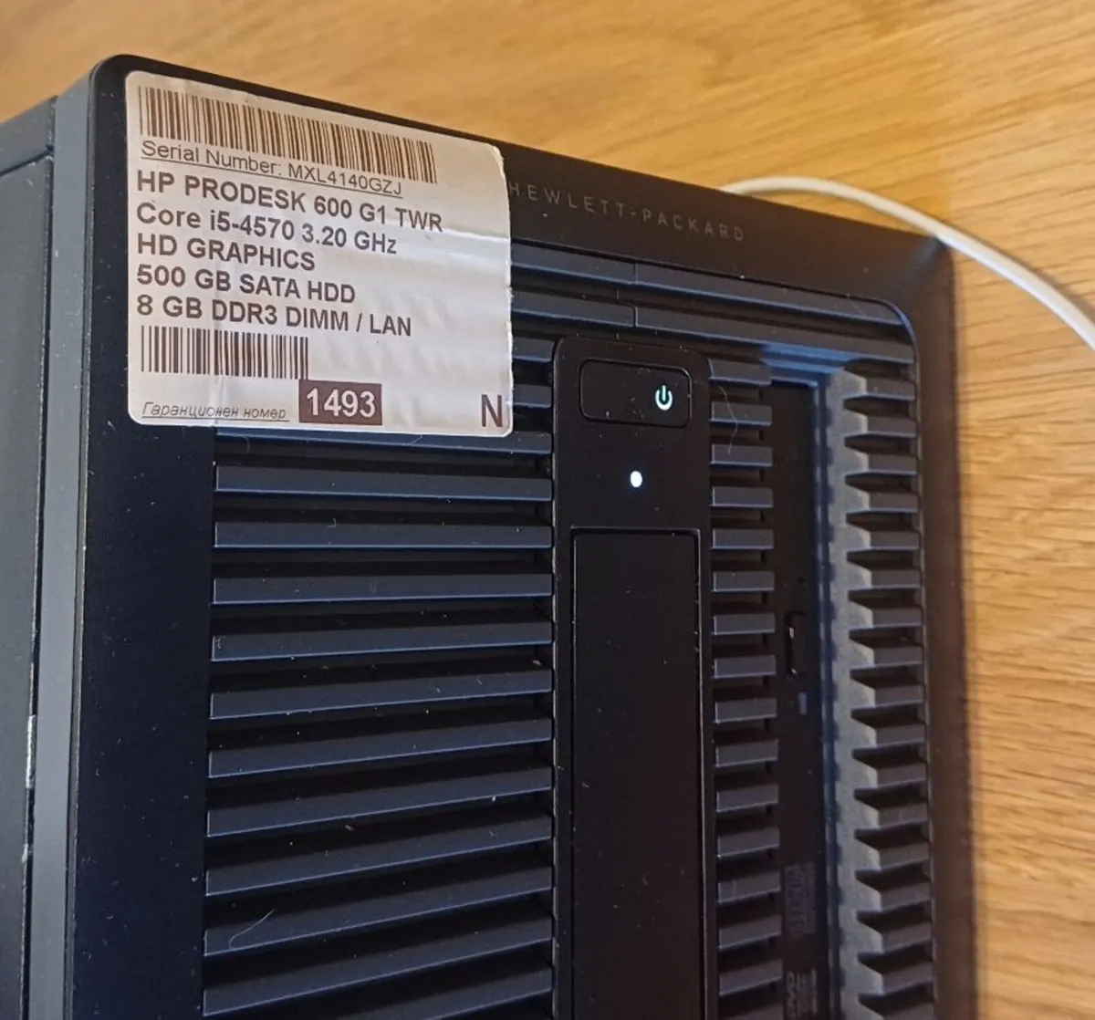 HP Prodesk 600 desktop PC i5, 500 GB Window 10 Pro - Image 2