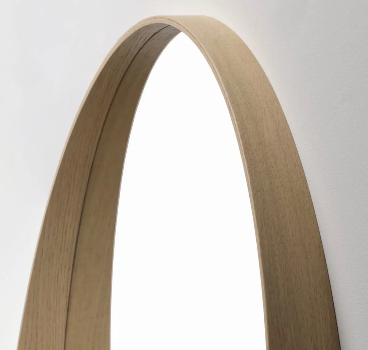 Round Mirror - Oak veneer - Image 2