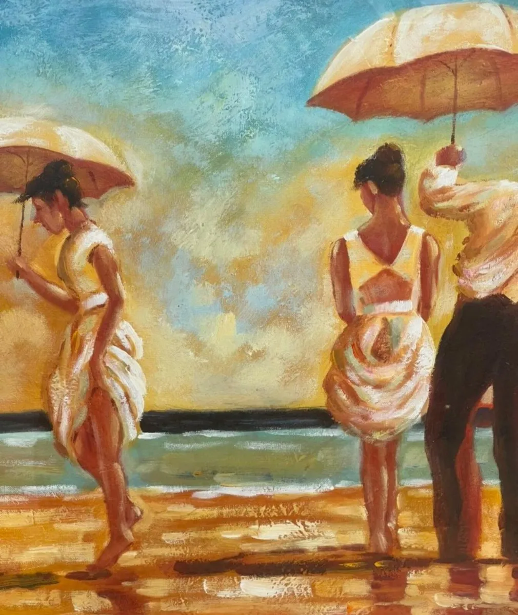 Framed Canvas Painting Wall Art - Image 2