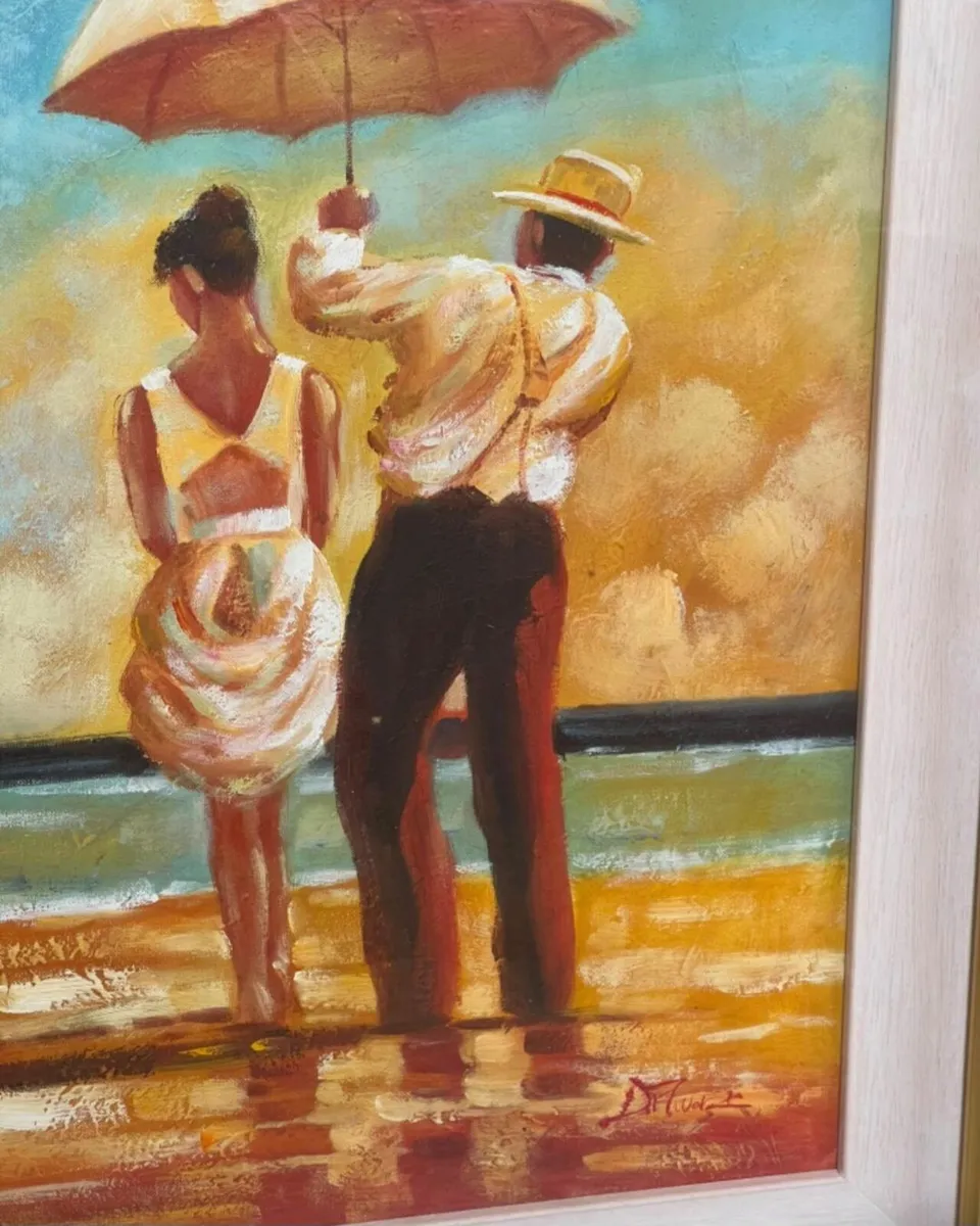 Framed Canvas Painting Wall Art - Image 3