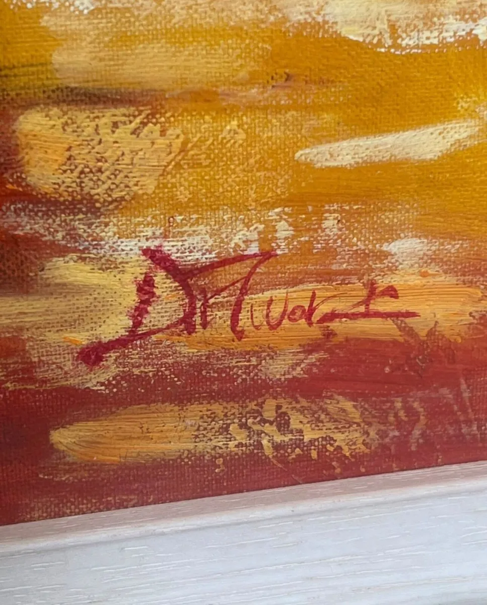 Framed Canvas Painting Wall Art - Image 4