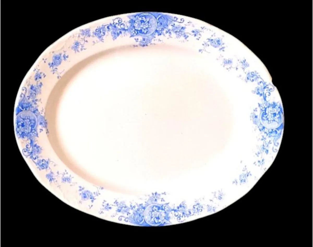 Antique French Ironstone Serving Platter - Image 1
