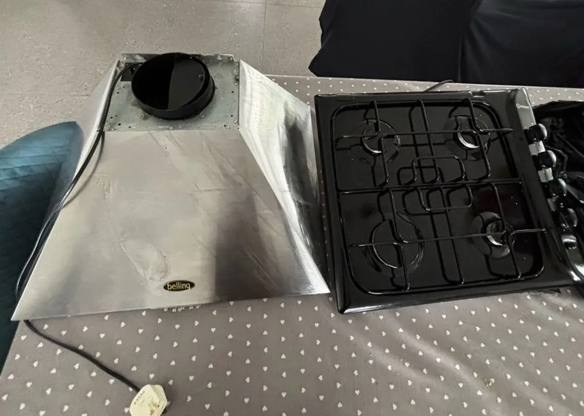gas hob and hood