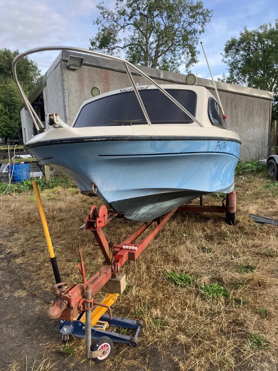 SHETLAND 536 BOAT ONLY NO TRAILER ORIGINAL GELCOAT - Image 2