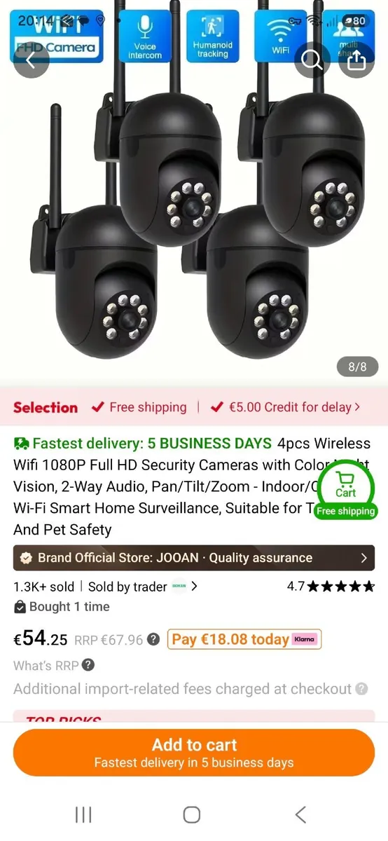4 Smart security cameras - Image 2