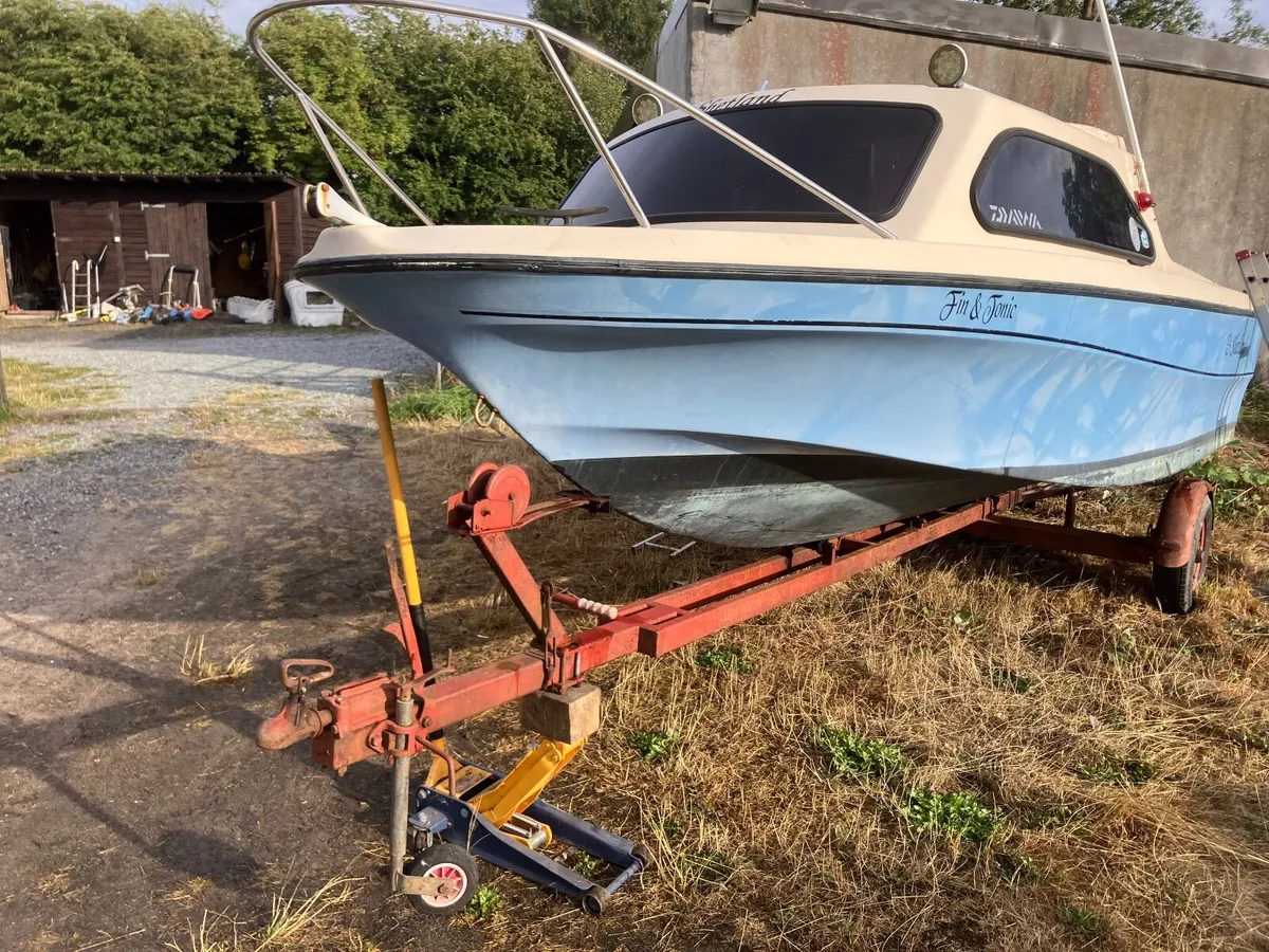 SHETLAND 536 BOAT ONLY NO TRAILER ORIGINAL GELCOAT - Image 3