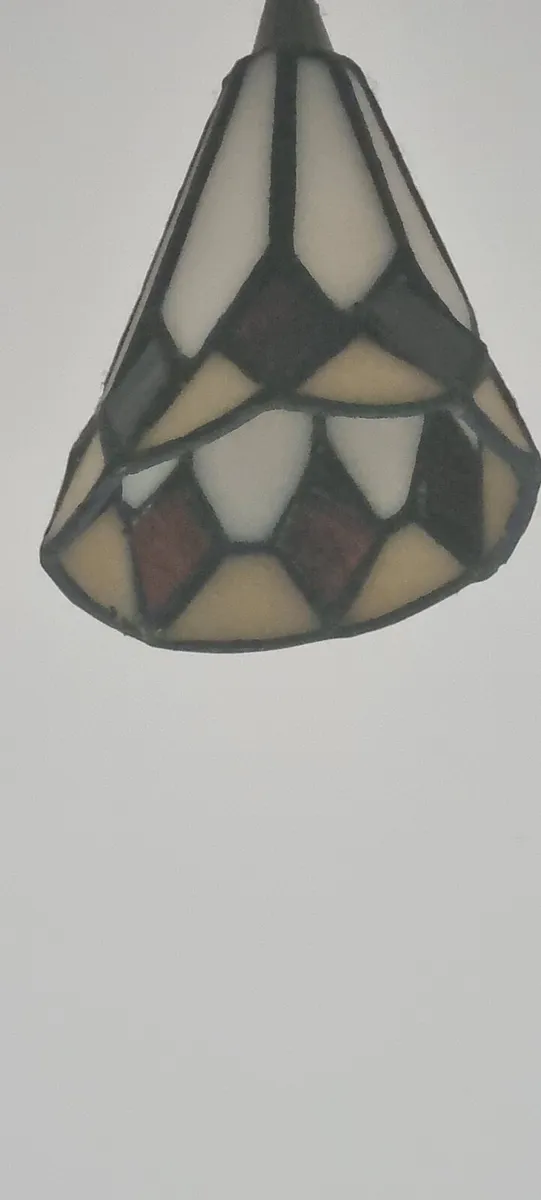 3x art deco style ceiling light fittings - Image 3
