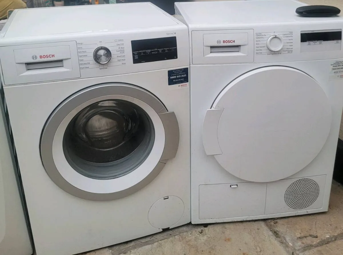 Washing Machine & Heat Pump Dryer - Image 1