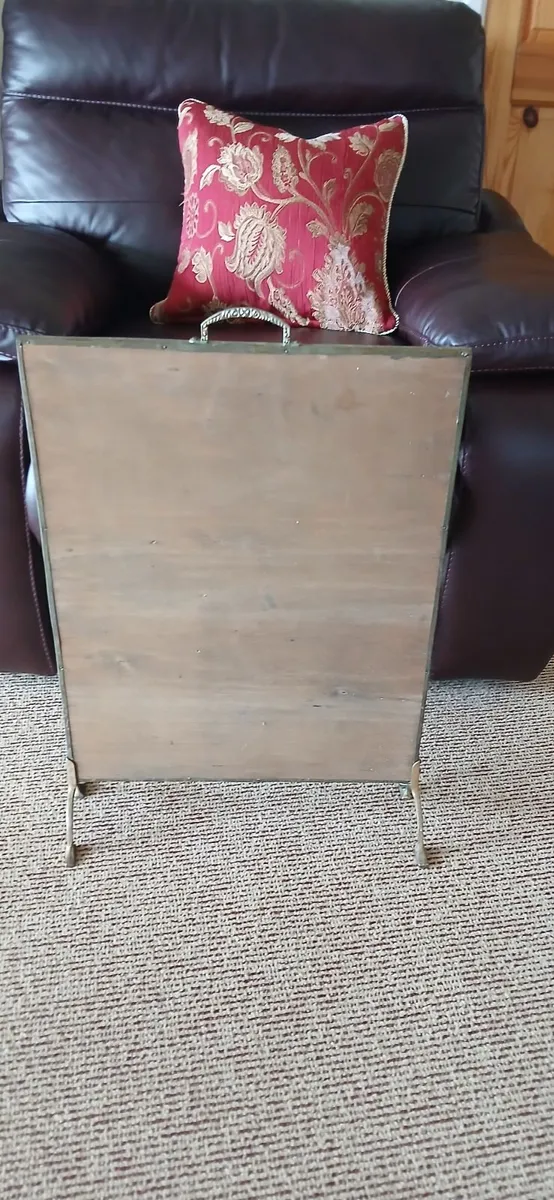 Brass fire screen - Image 3