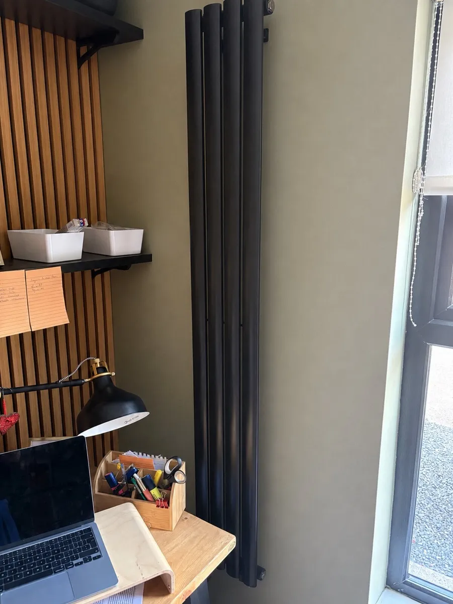 Electric Plug-In Black Vertical Radiator