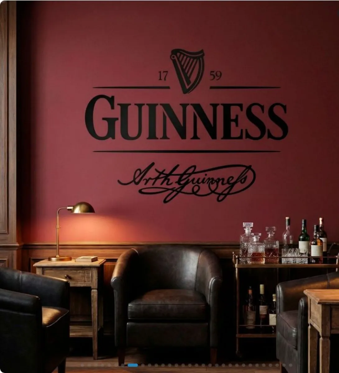 BN Unused Guinness Promotional Wall Graphic - Image 2