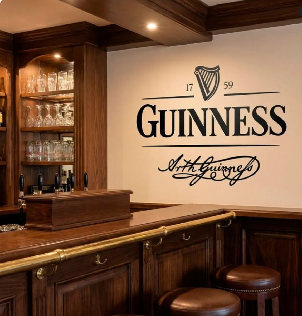 BN Unused Guinness Promotional Wall Graphic - Image 1