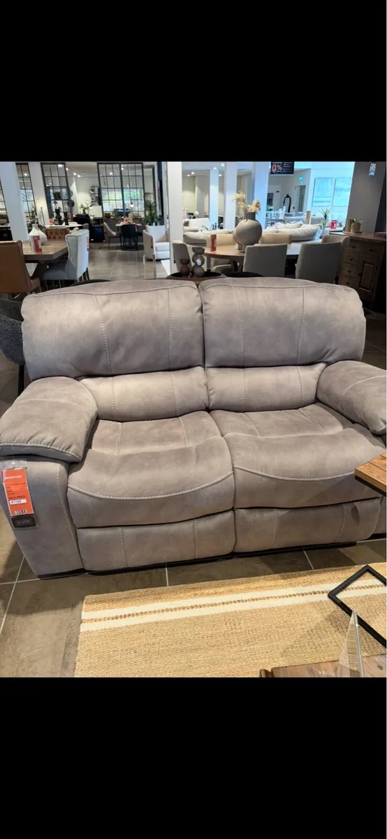 Grey recliners x 2 - Image 2
