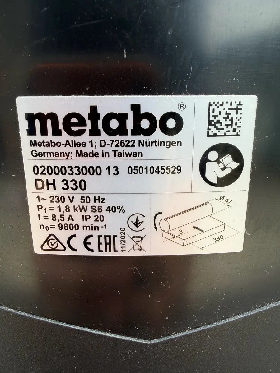 Metabo DH 330 portable bench planer 230v - Image 4
