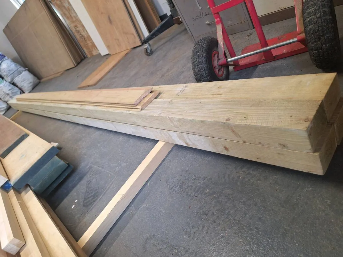 Tulip wood 8" x 1.5" x 12ft and walnut 1" - Image 3