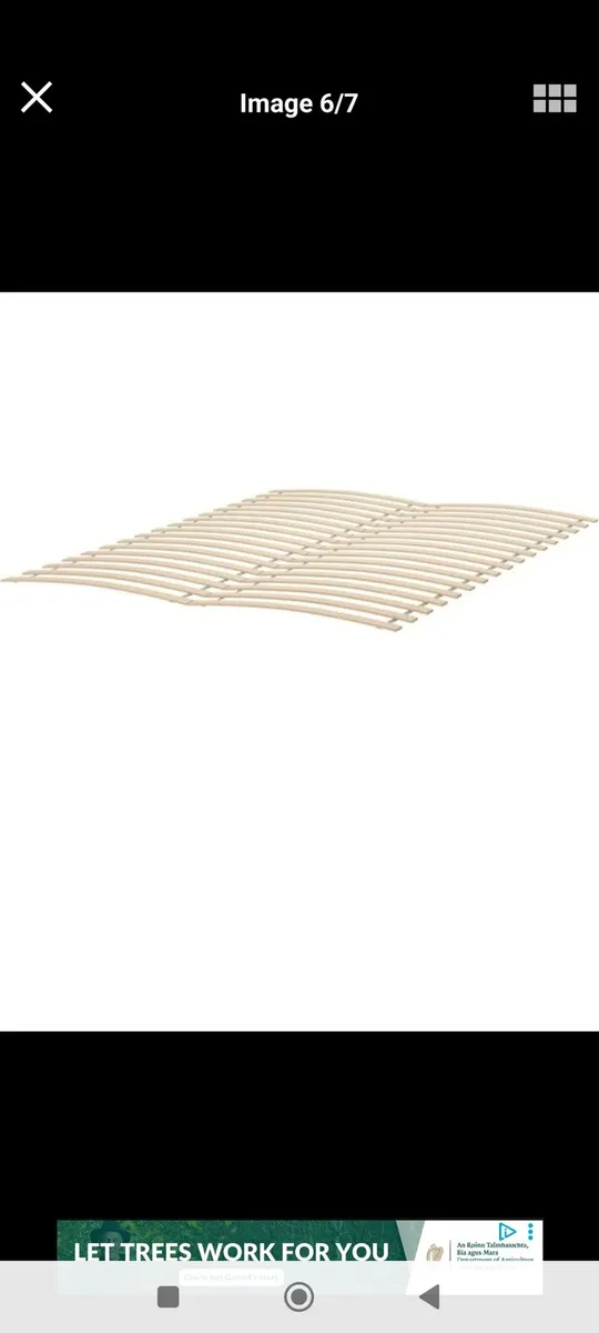 IKEA LEIRVIK Metal Double Bed Frame - Image 3