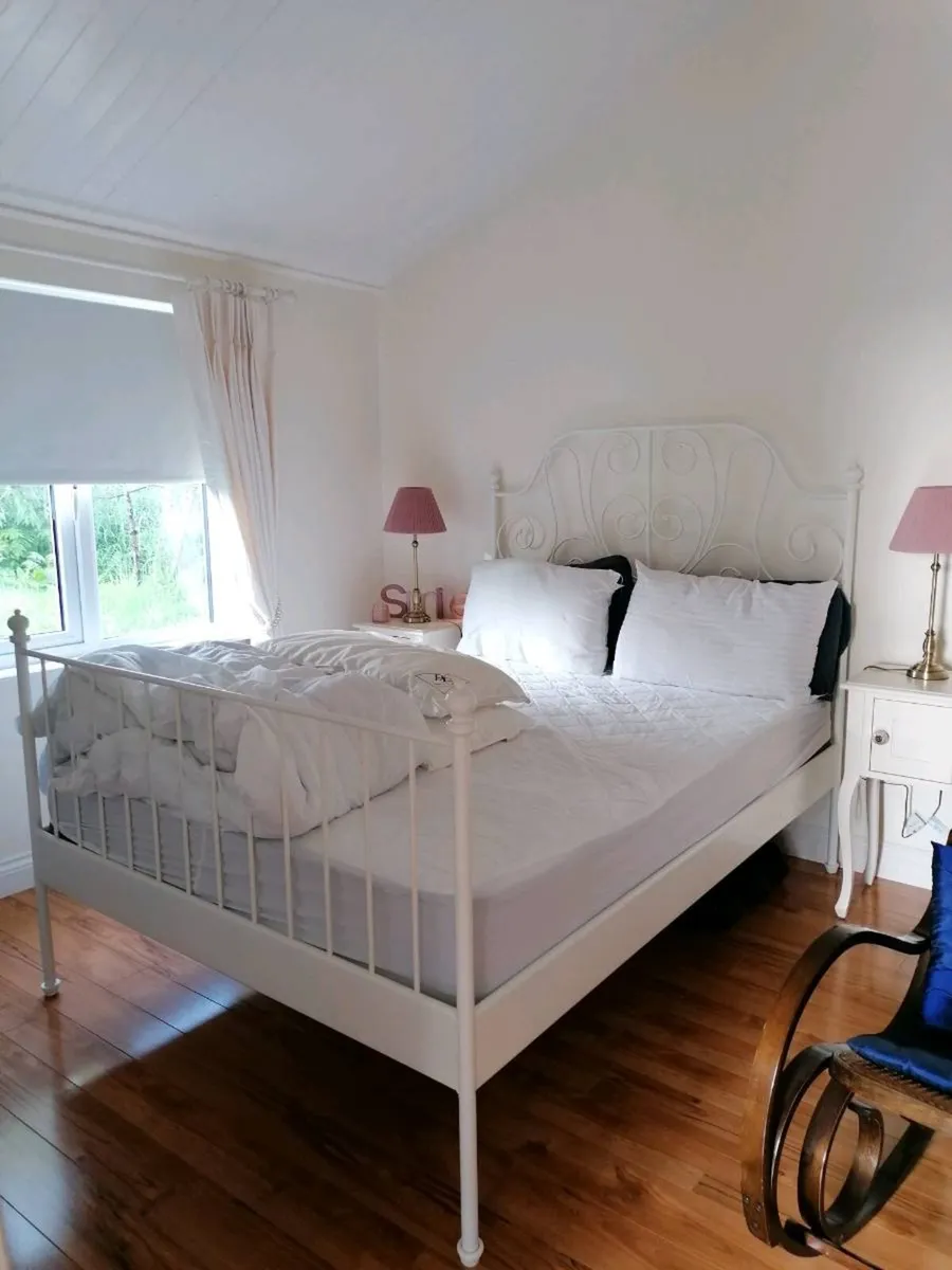 IKEA LEIRVIK Metal Double Bed Frame - Image 2