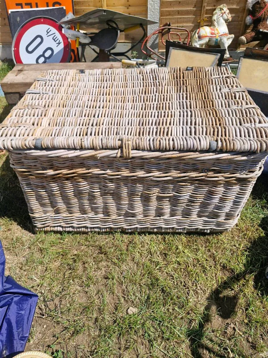 Antique laundry basket