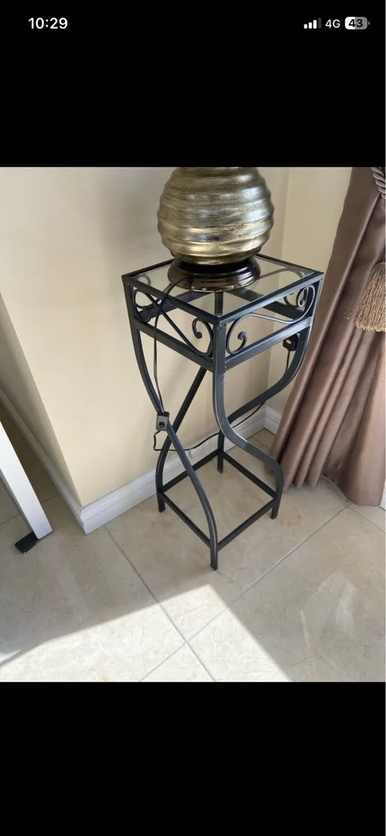 Wrought iron console table - Image 3
