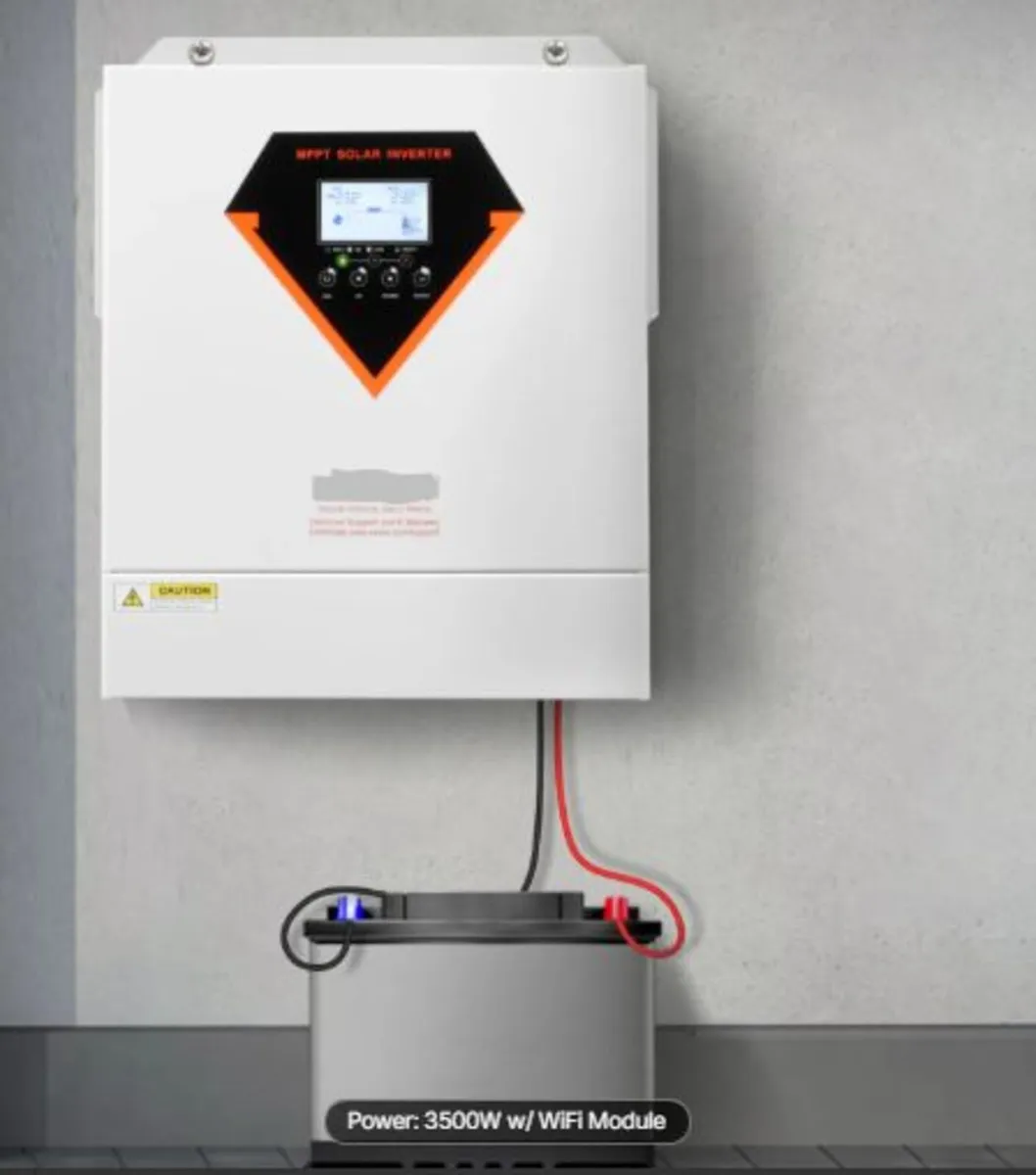 Hybrid Solar Inverter, 3500W,All in One Pure Sine - Image 3