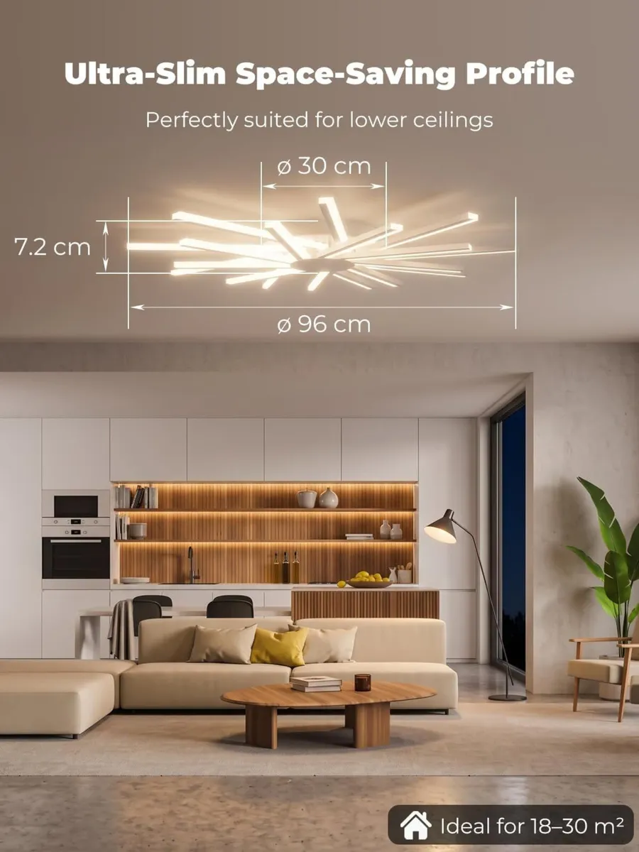 96CM Ceiling Lights Living Room Large Lighting - Image 2