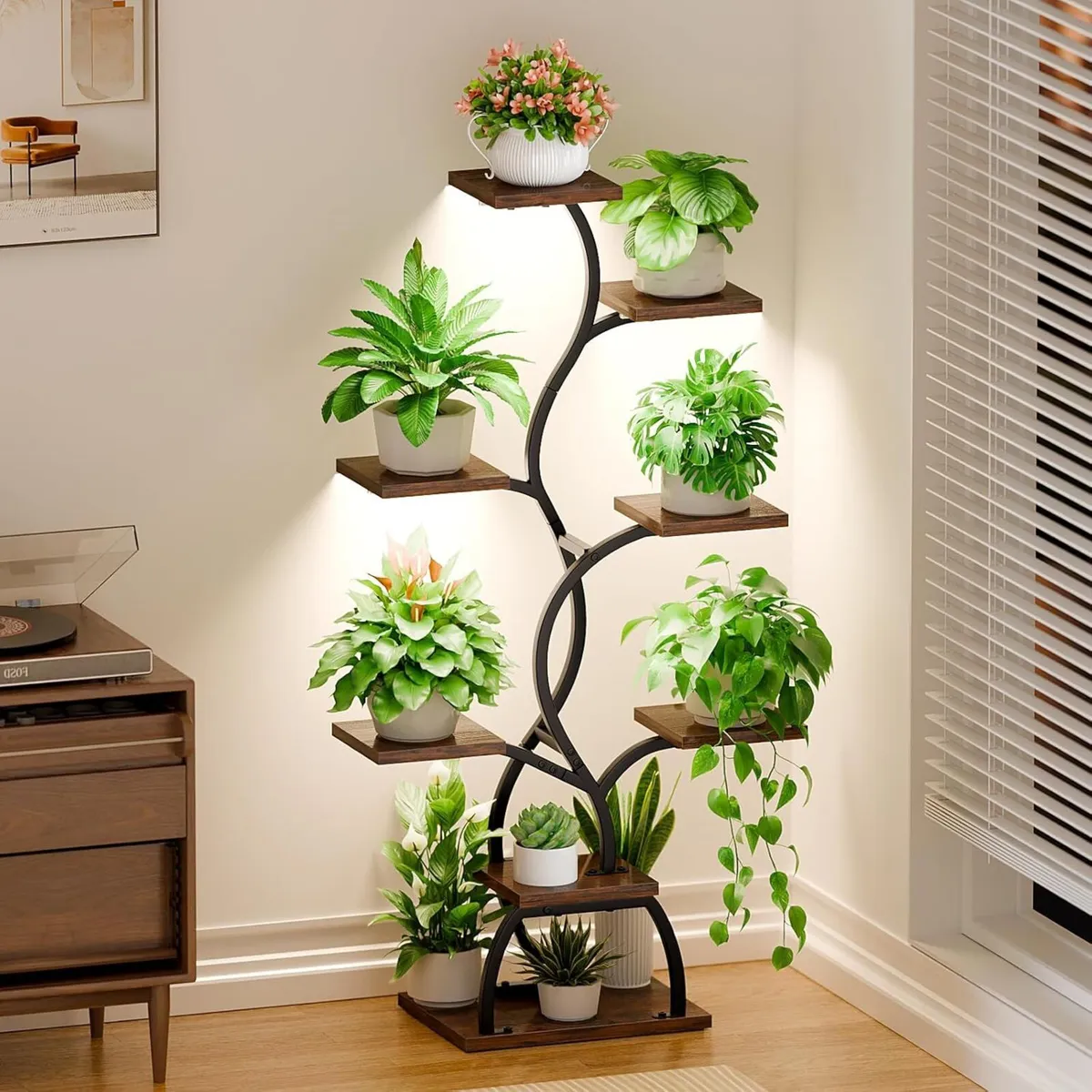 Plant Stand Indoor with Grow Light 8 Tiered - Image 2