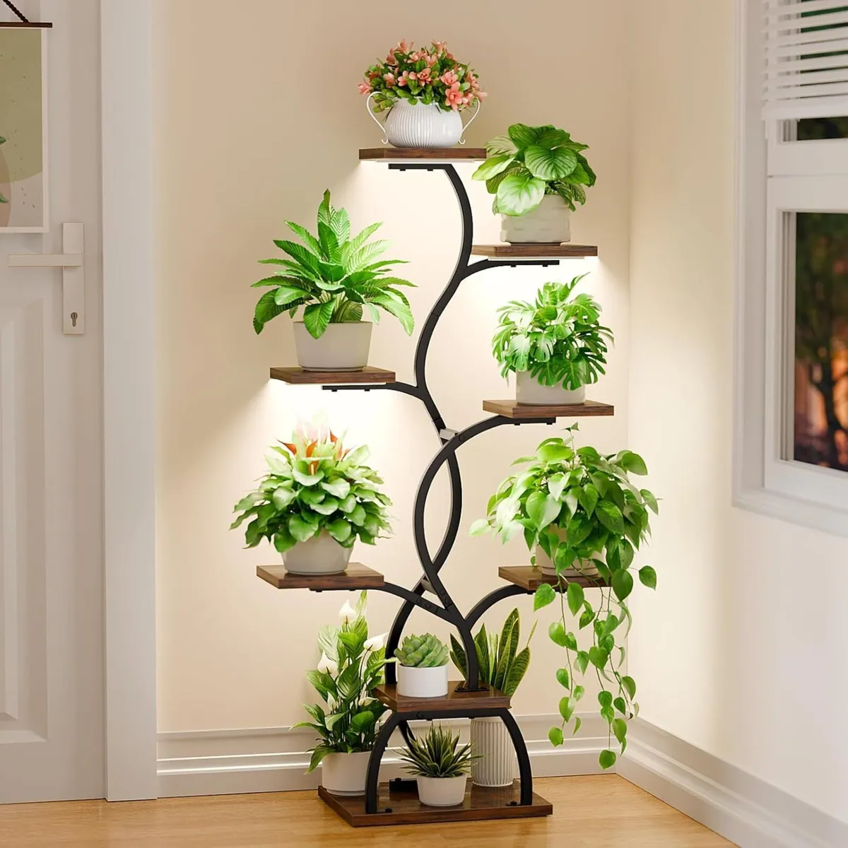 Plant Stand Indoor with Grow Light 8 Tiered - Image 1