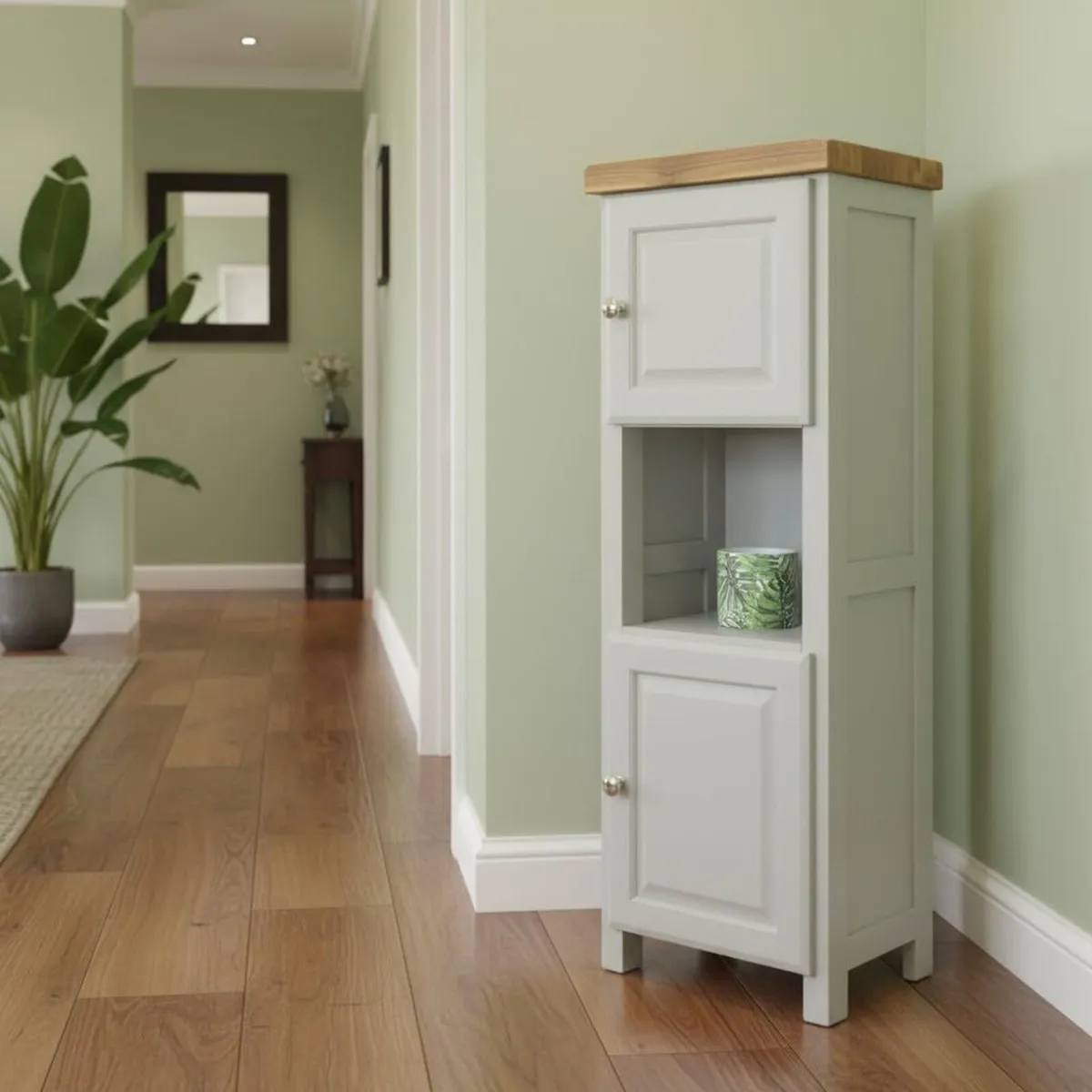 Grofurniture Tall Painted Slim Cabinet Hallway - Image 4