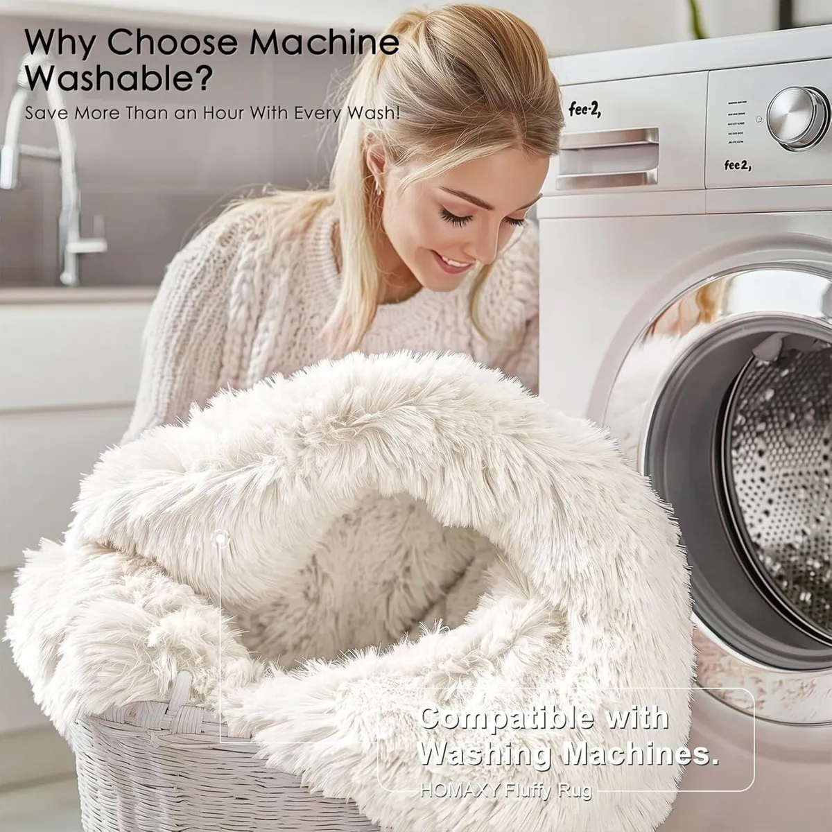 Fluffy Washable Large Rugs Living Room - Image 3