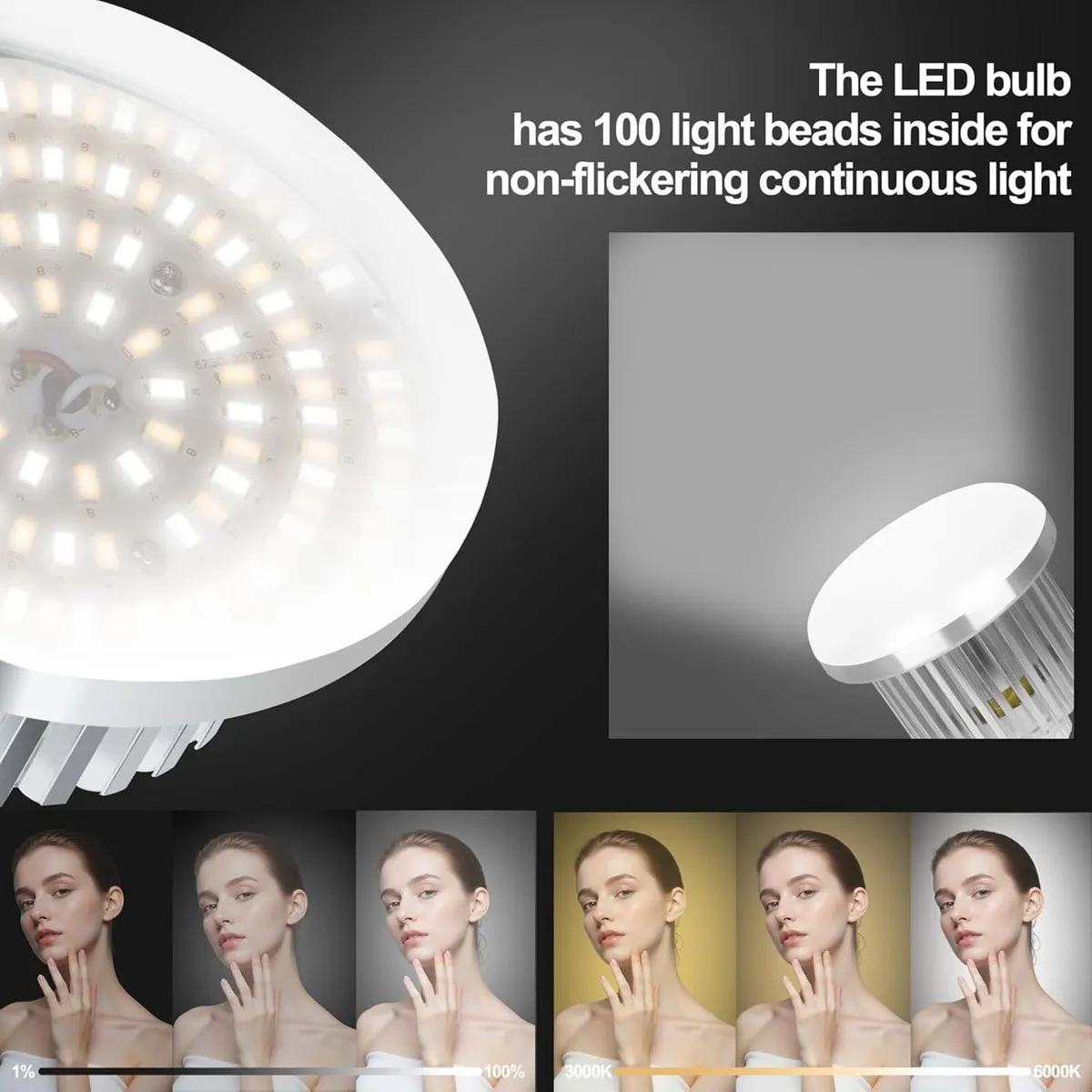 Softbox Lighting Kit 2 Packs Dimmable Soft - Image 4