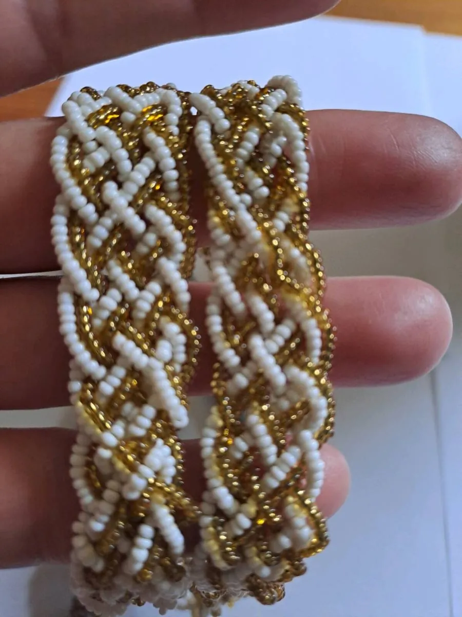 Vintage 1960s Handmade Beaded Necklaces - Image 2
