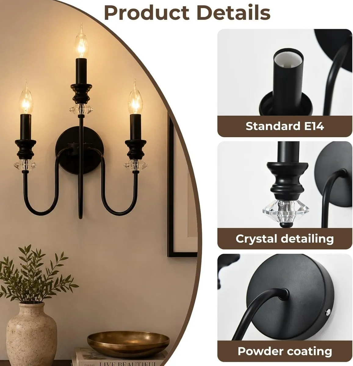 Modern Crystal Chandelier Ceiling Lights Pendant - Image 3
