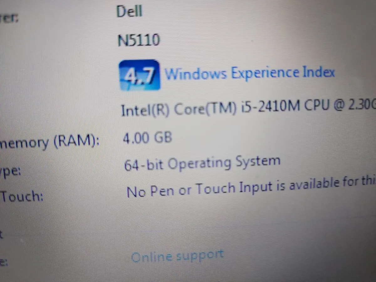 Dell Inspiron Laptop N5110, Intel Core i5-2310M - Image 4