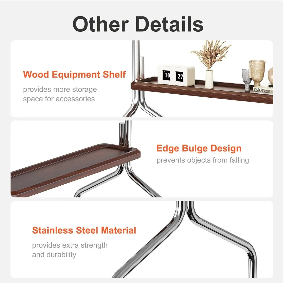 TV Stand on Wheels Shelf and Peg Board - Image 4