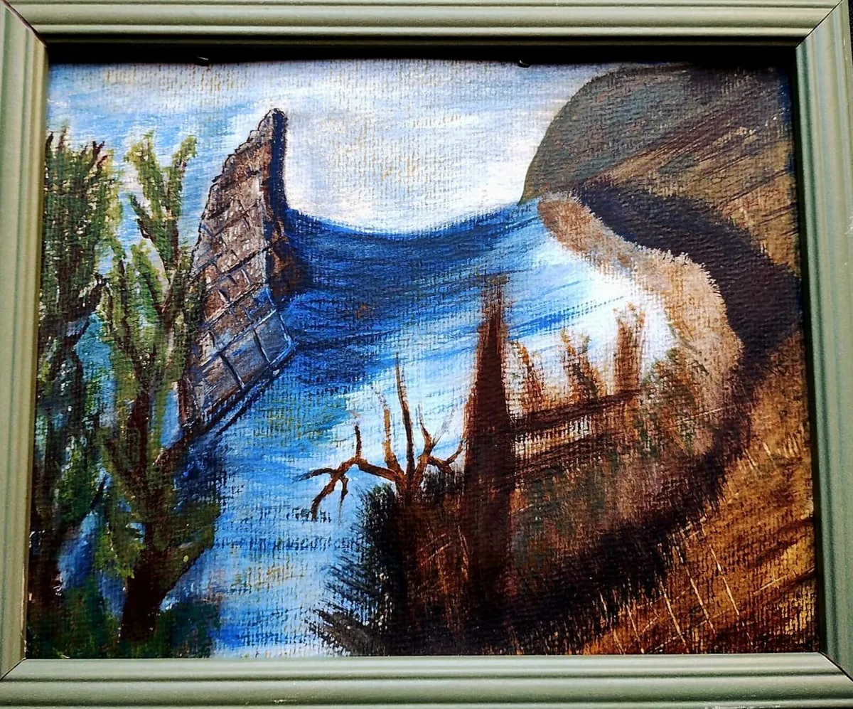 Captured Serenity: An Original Vintage Oil ... - Image 2