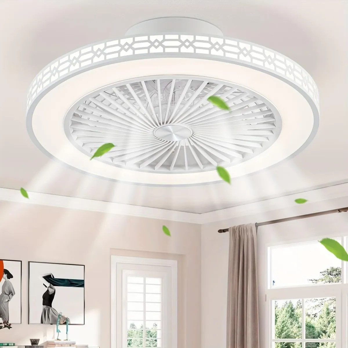 50CM Reversible Ceiling Fans with Lights - Image 1