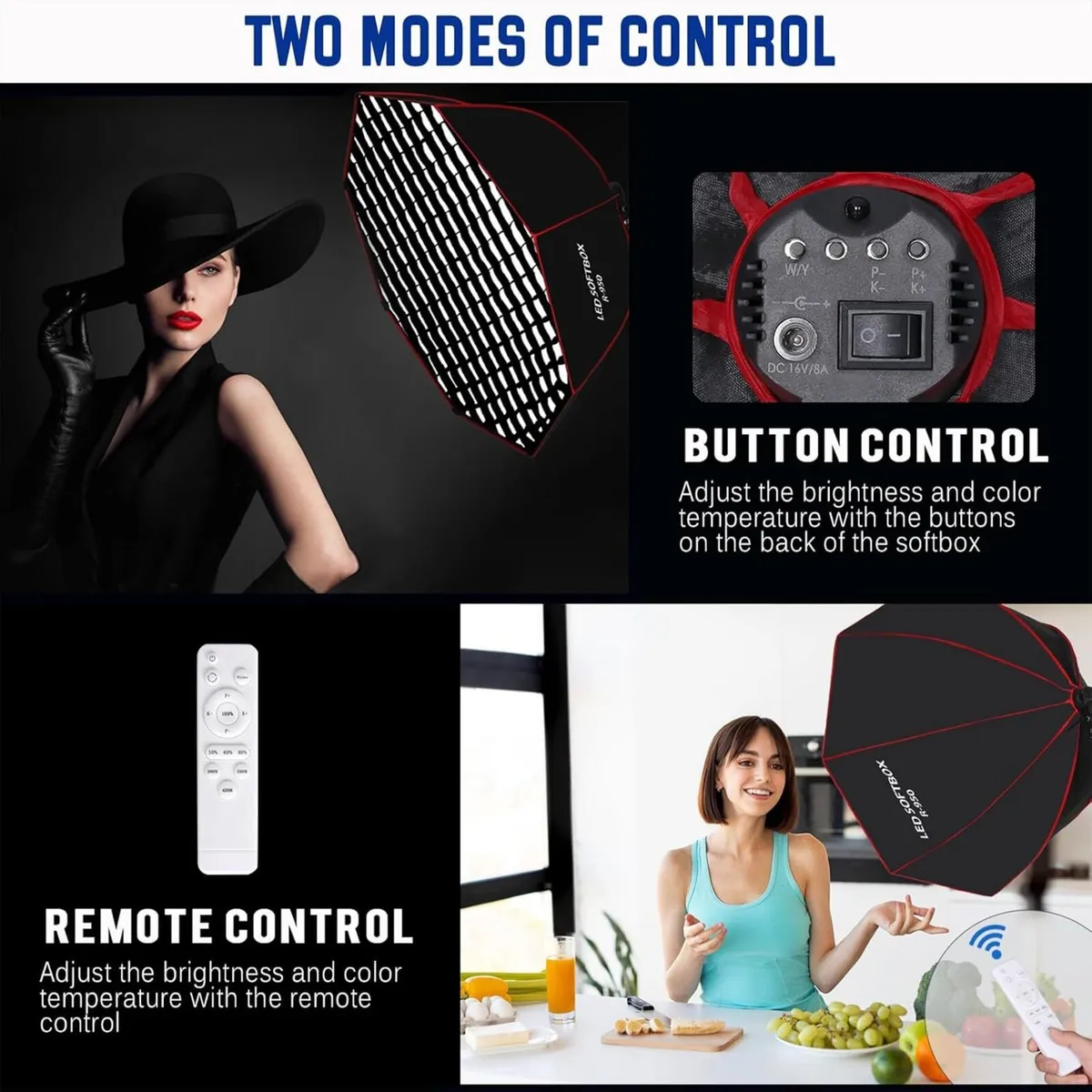 110W Softbox Lighting Kit 37.4 " 95CM Large - Image 4