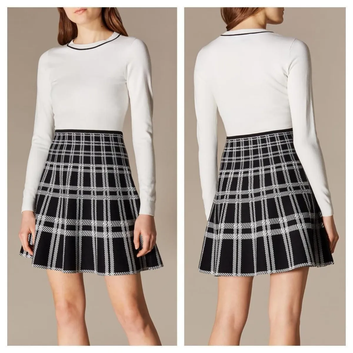 Karen Millen Knit Skater Dress - Image 3