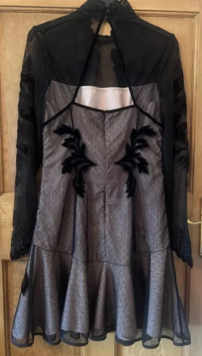 Karen Millen Velvet and Lace Dress - Image 4