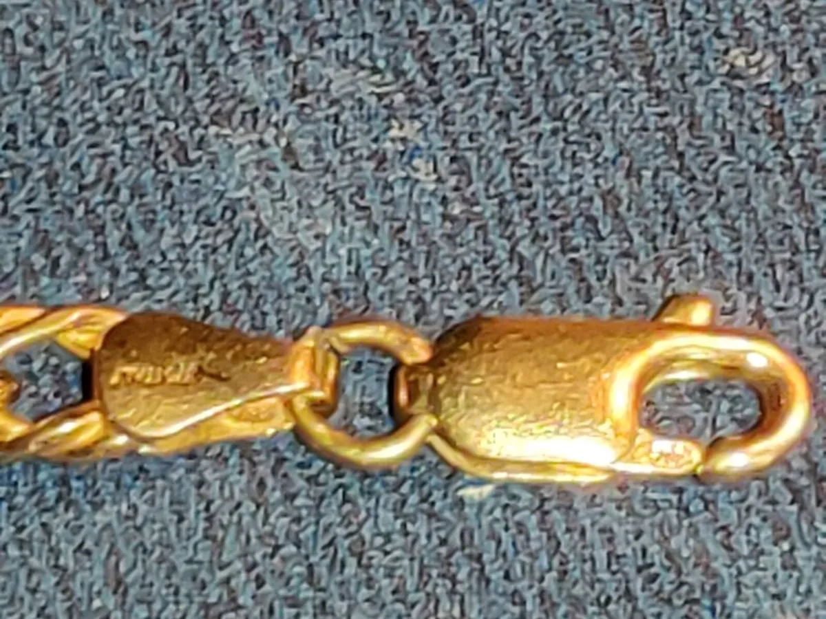 RARE, DOUBLE LINK, 9CT SOLID Gold 5.83g 20"Chain ! - Image 3