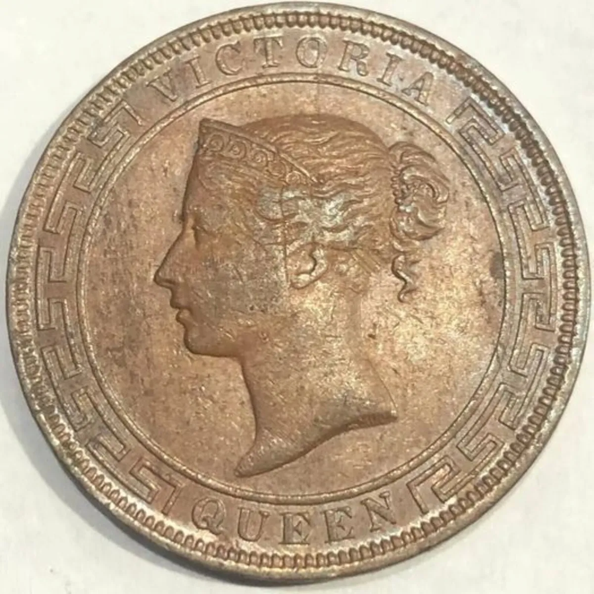 Q Victoria Ceylon 5 Cents 1870