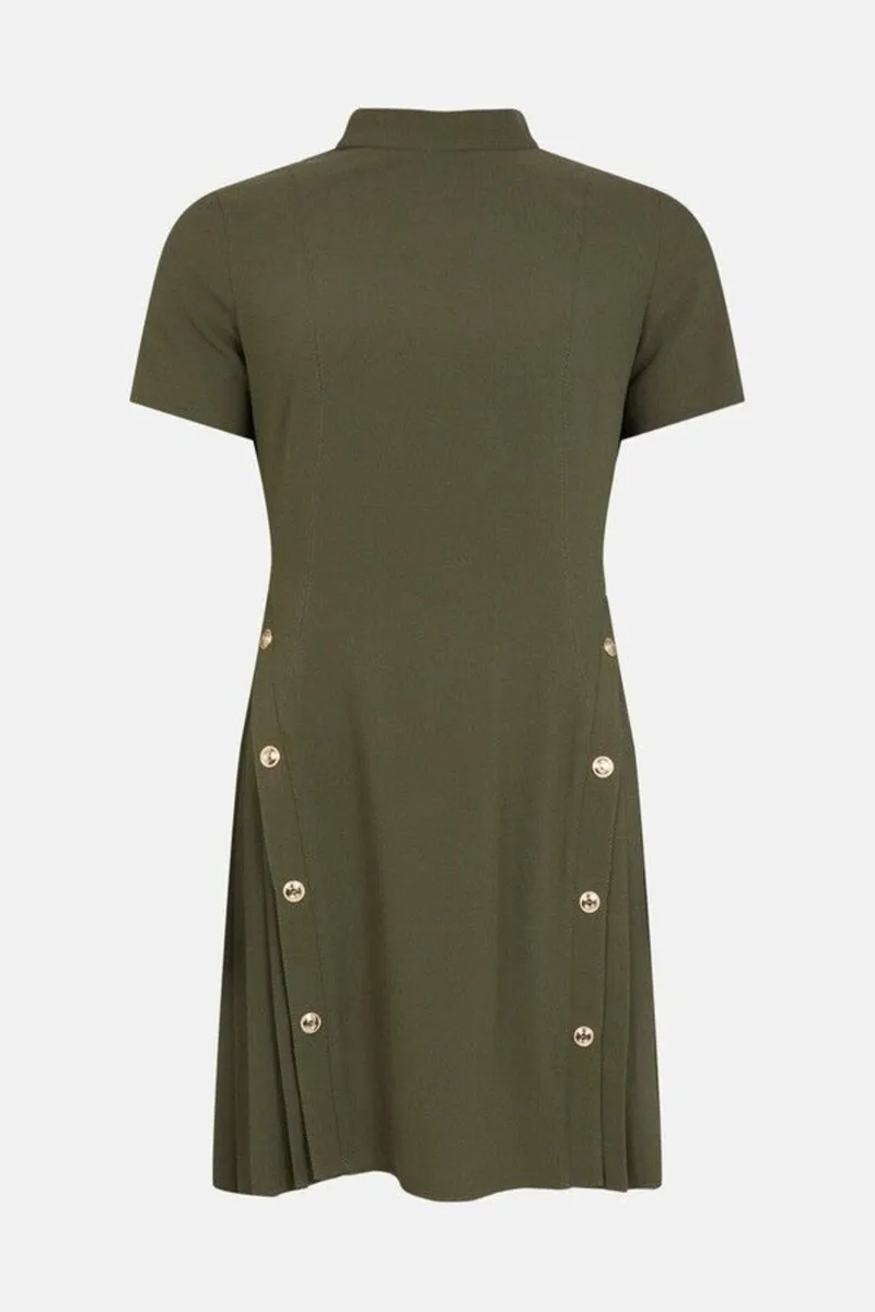 New with Tags Karen Millen Military Dress - Image 4