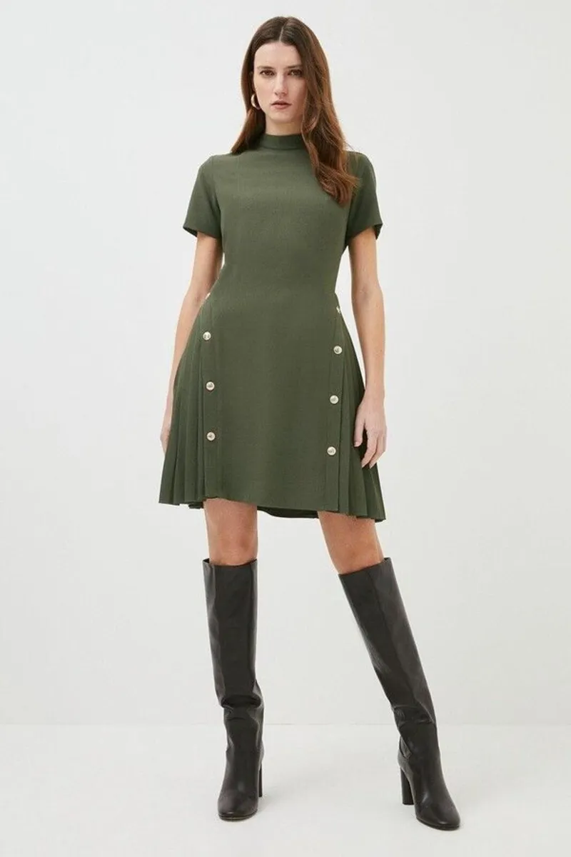 New with Tags Karen Millen Military Dress - Image 2