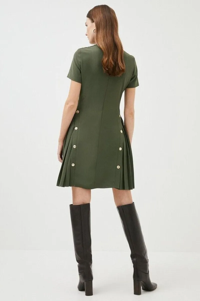 New with Tags Karen Millen Military Dress - Image 3